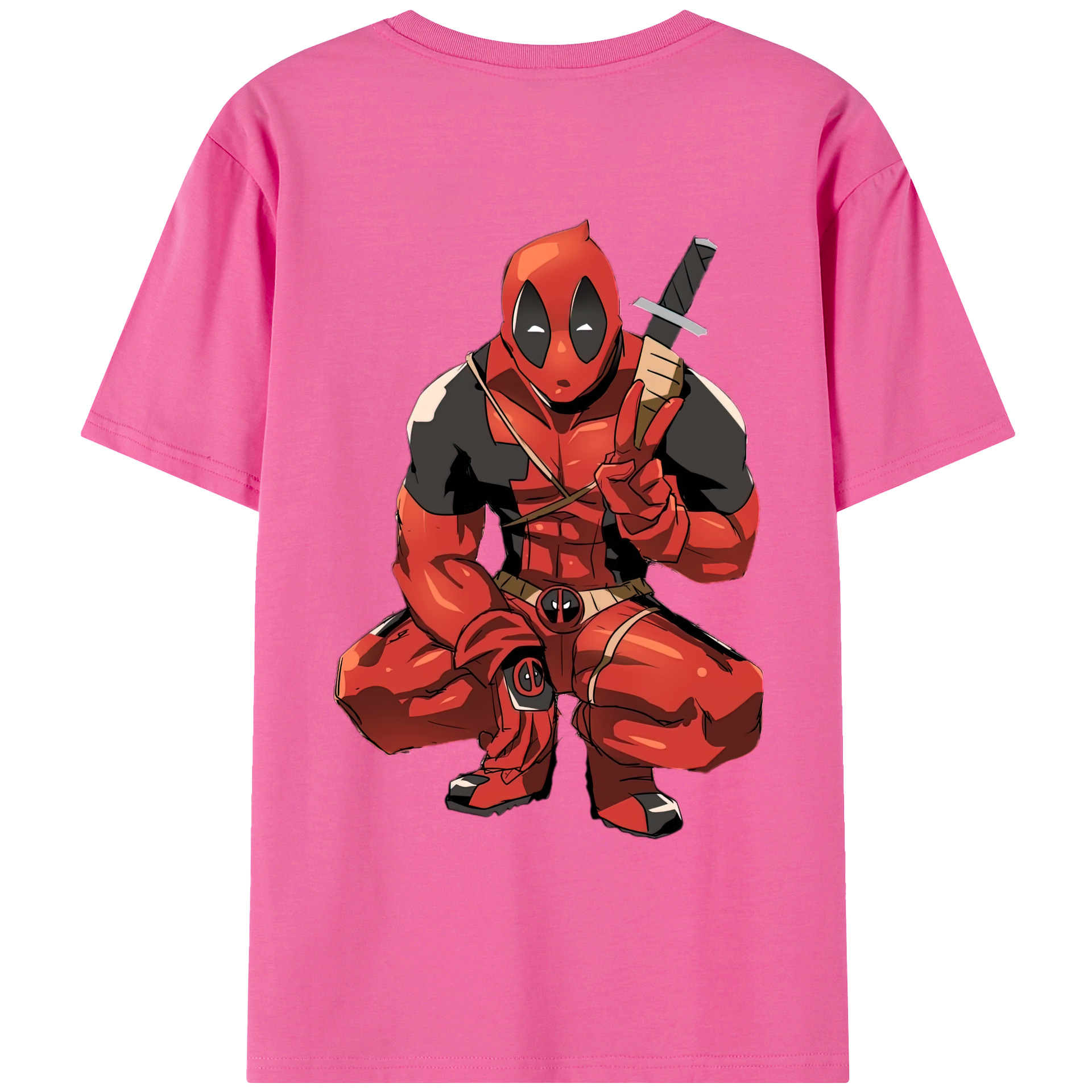 （画像用） Deadpool デッドプール レディース半袖Tシャツ(バックプリント)